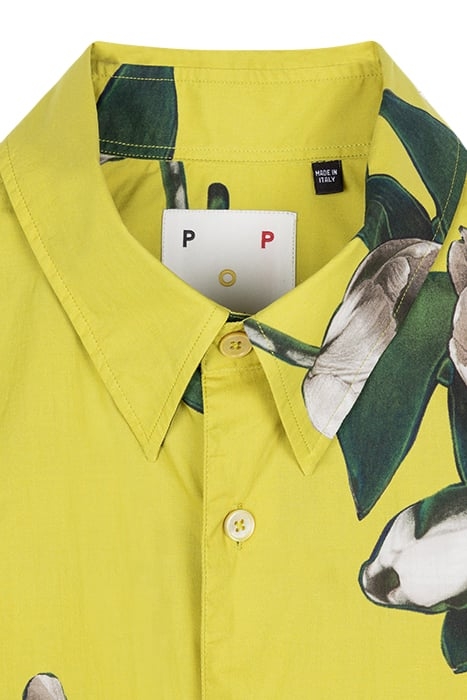 MENS REGULAR FIT SHIRT WITH EMBROIDERY GOLDEN YELLOW 6