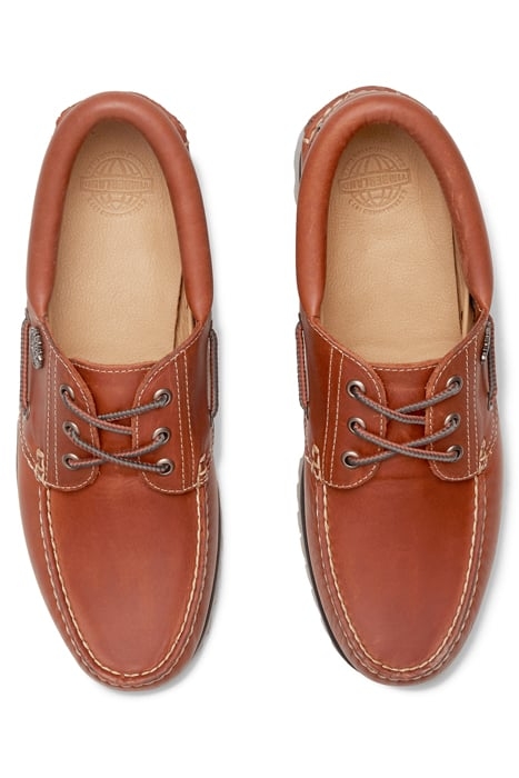TIMBERLAND AUTHENTIC BOAT SHOE MEDIUM ORANGE FULL GRAIN 3