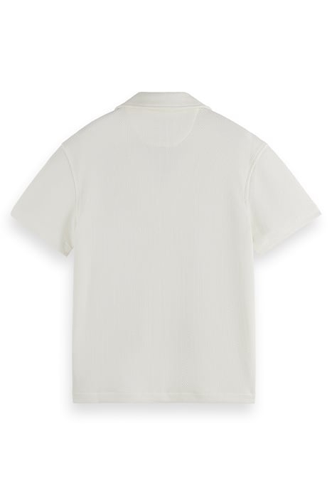 SS POPCORN JERSEY CAMP SHIRT LIGHT BEIGE 2