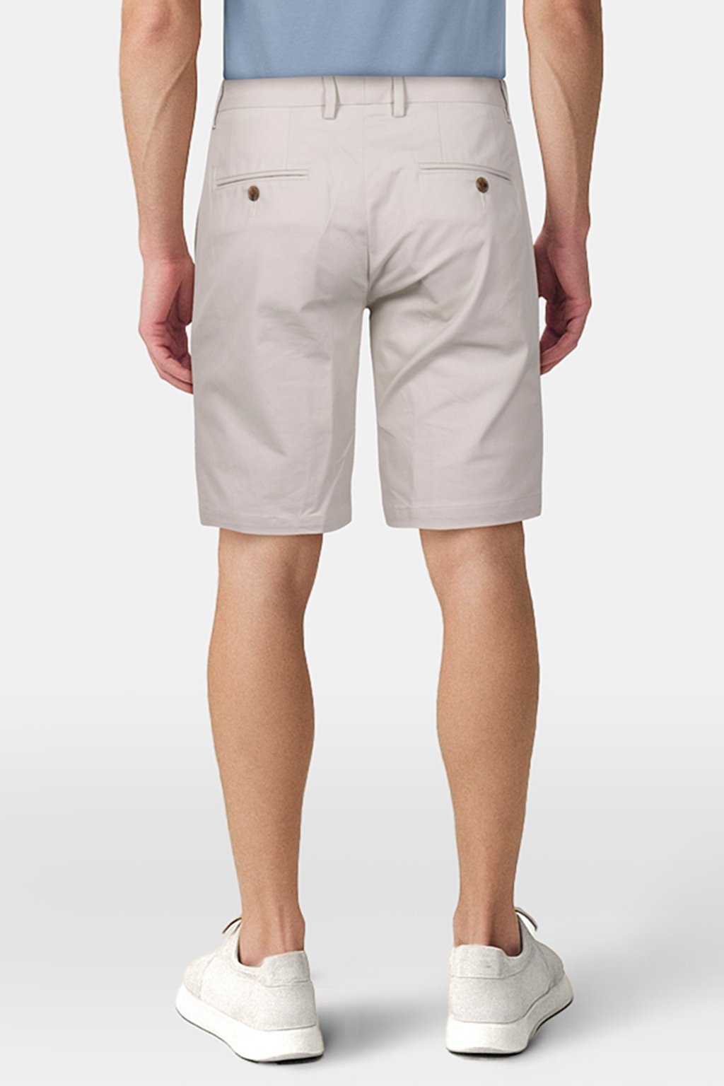 HAMPTON STRETCH COTTON CHINO SHORTS STONE - OUTLET PRICE 2
