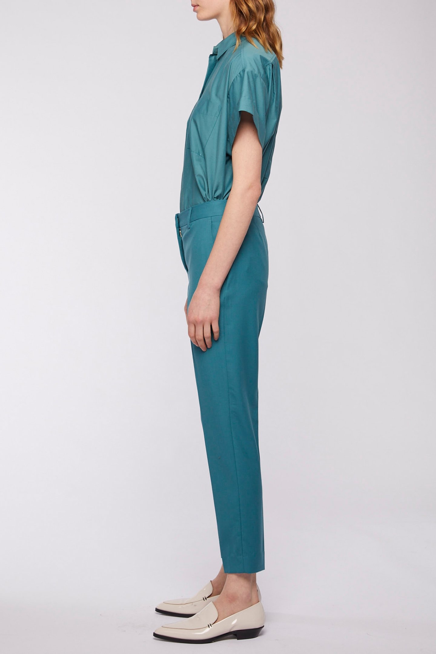 WOMENS TROUSERS BOTTLE GREEN 5