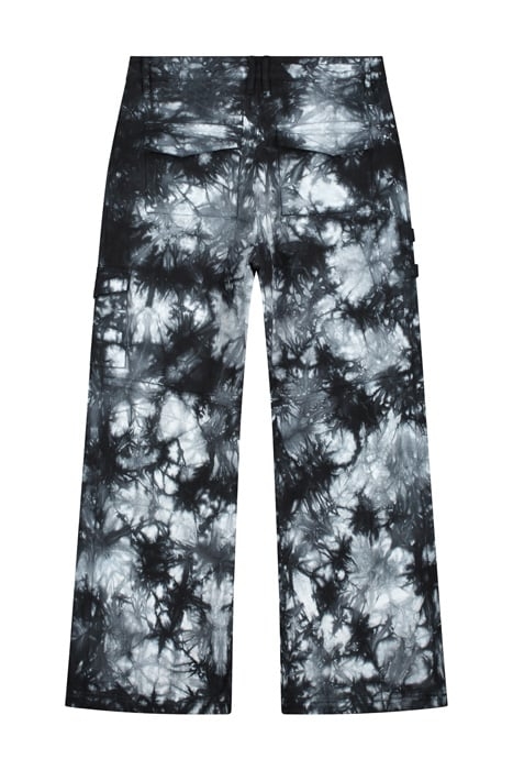 BLACK WHITE TIE DYE GEMMA PANTS 5