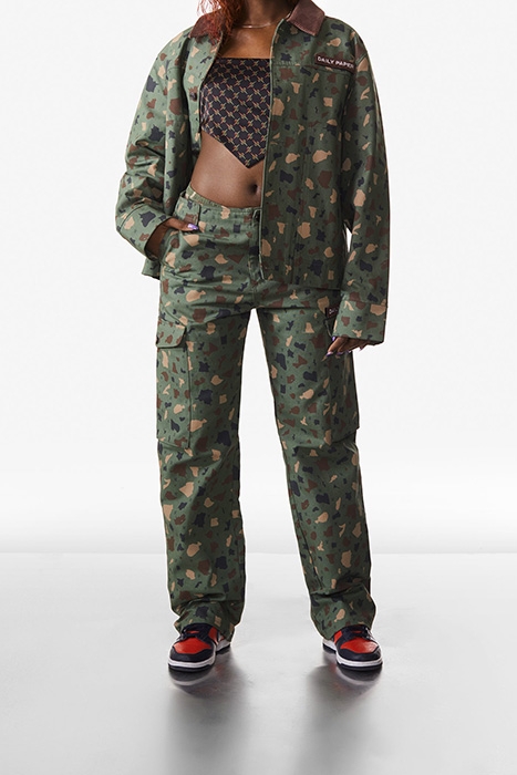 GREEN CAMO RECOMO COACH JACKET 1