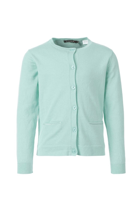 CLASSIC ROUND NECK CARDIGAN BLUE 1