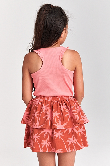 GIRLS NOSARA SKIRT VACATION PALM SPICE ROUTE BROWN 4