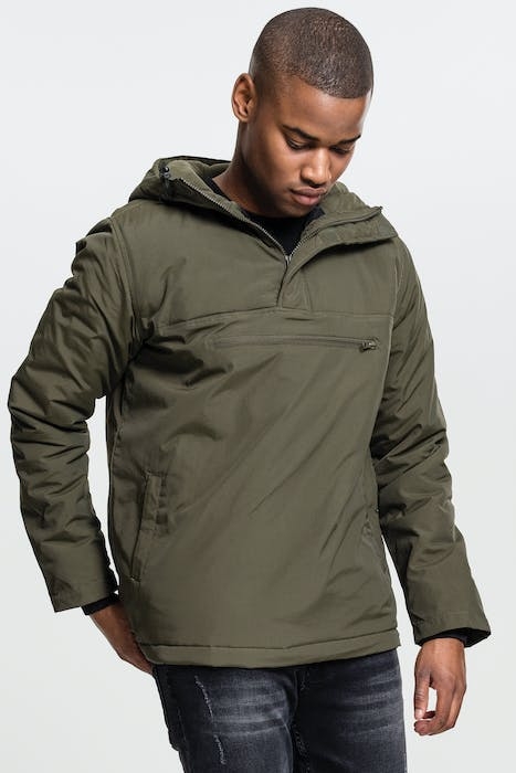 PADDED PULL OVER JACKET OLIVE 6