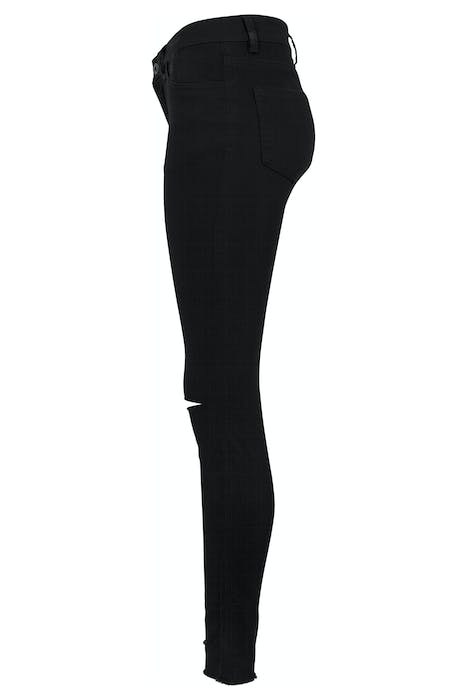LADIES CUT KNEE PANTS BLACK 7