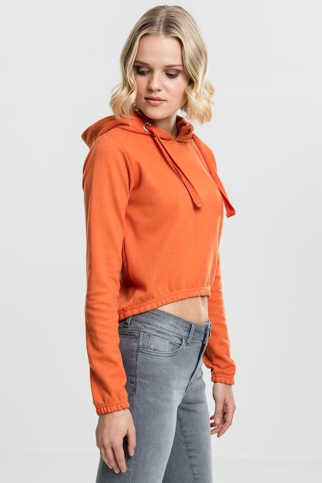 LADIES INTERLOCK SHORT HOODY RUST ORANGE 4