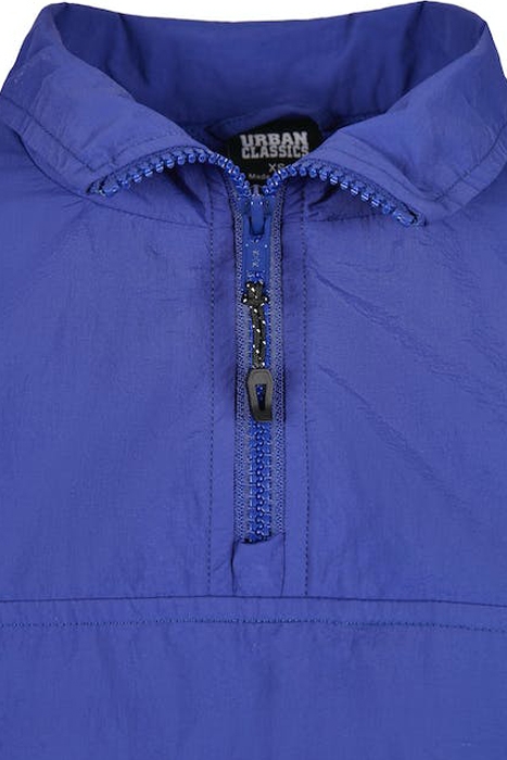 LADIES CROPPED CRINKLE NYLON PULL OVER JACKET BLUEPURPLE 7