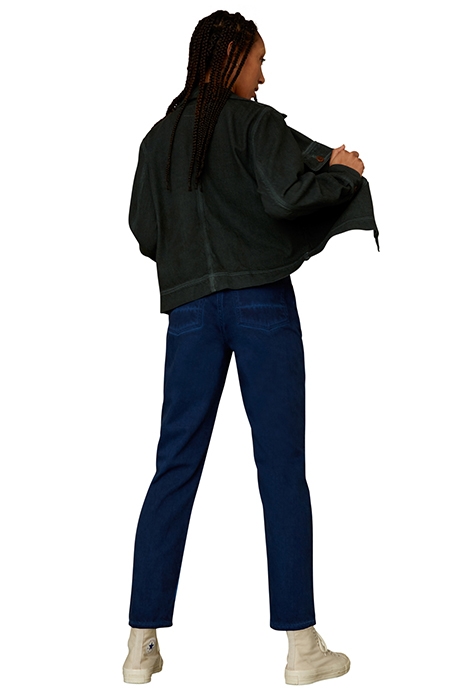 CAROLINE CROPPED NAVY RECYCROM NAVY RECYCROM 3