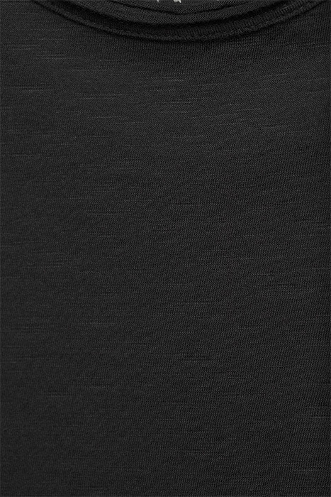 BASIC ROUND NECK TEE SLUB JERSEY BLACK 6