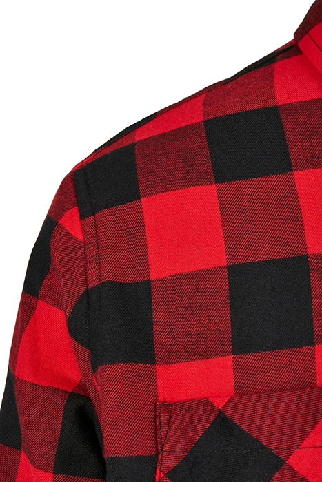 PADDED CHECK FLANNEL SHIRT BLACK/RED 8
