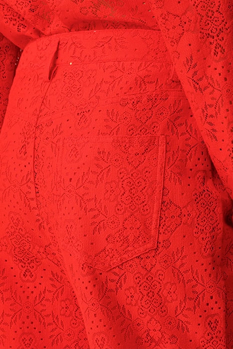 JACQUARD LACE 5 POCKETS PANTS LIPS 5