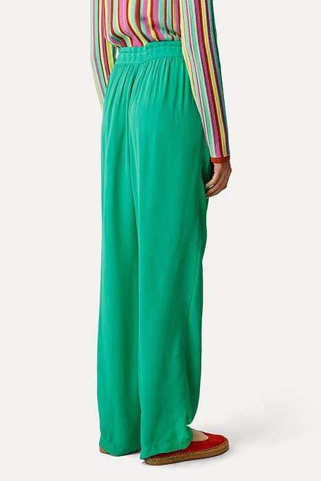 ECO FRIENDLY VISCOSE GEORGETTE PLEAT-FRONT JOGGING MOJITO 3