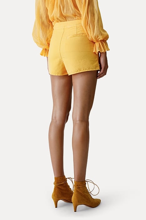 CHIC COTTON TWILL HIGH WAIST SHORTS SOLE 3