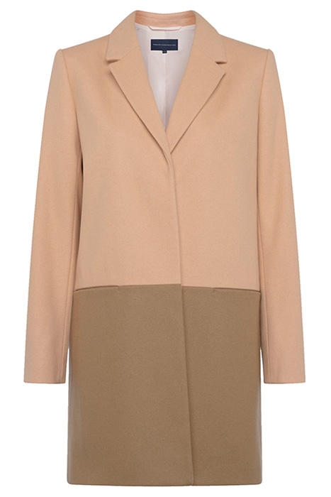 FAVA PLATFORM FELT LS COAT CLAY NUDE/ CAMEL 1