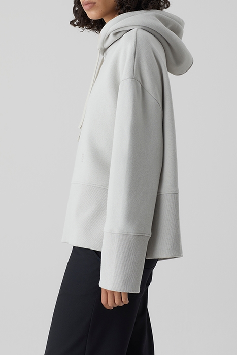 WOMEN CROPPED HOODY T-SHIRTS GREY ALABASTER 3