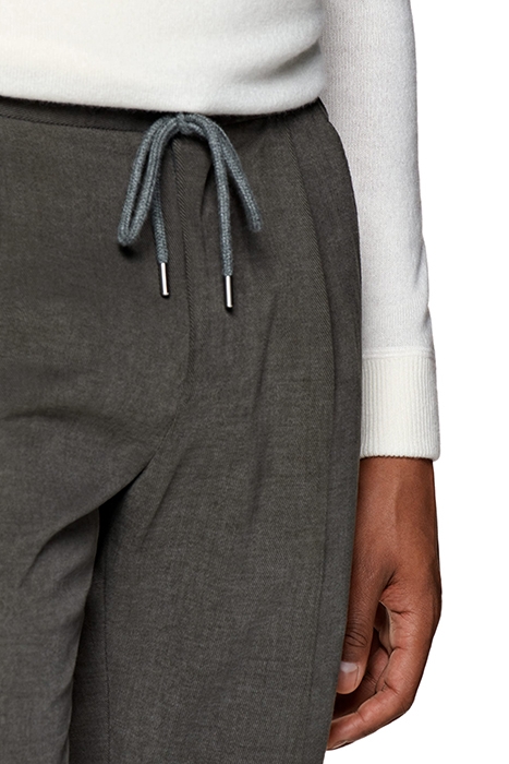 MID GREEN DRAWSTRING AMES TROUSERS 5