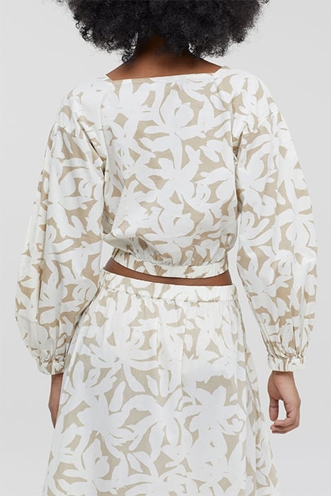 CLOSED WOMEN ELASTIC CROPPED SHIRT SHIRTS & BLOUSES GRAIN BE 2