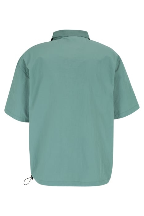 TWIST WOVEN POLO SHIRT BLUE SPRUCE 2