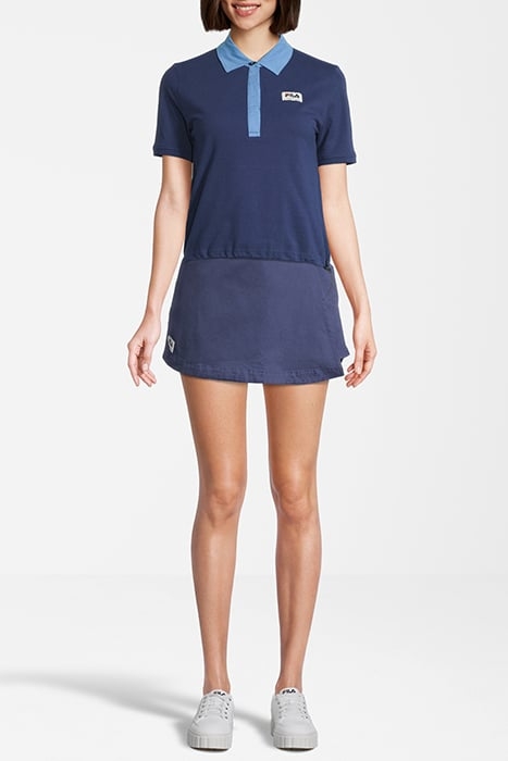 TARBECK CROPPED POLO TEE MEDIEVAL BLUE 4