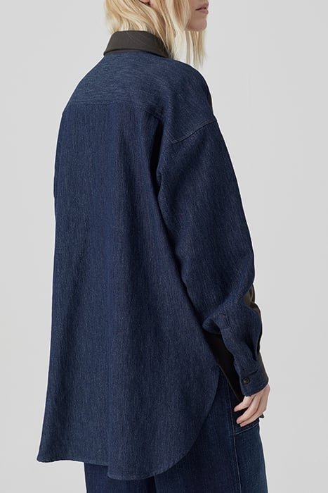 CLOSED WOMEN PATCHWORK SHIRT SHIRTS & BLOUSES BROWN BLACK 2