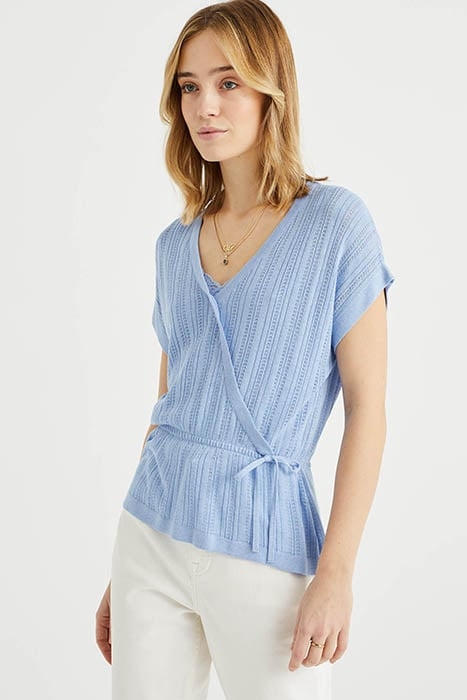 KNITTED PULLOVER LIGHT BLUE 2