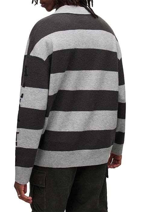 RACER LS POLO GREY MARL/KHAKI 2