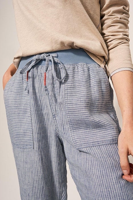 EFFIE LINEN TROUSER BLUE 3