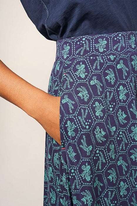 JADA ECO VERO MAXI SKIRT TEAL 3