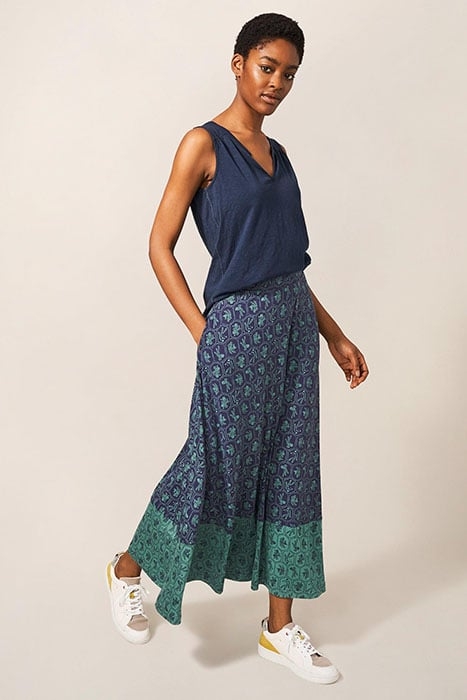 JADA ECO VERO MAXI SKIRT TEAL 1