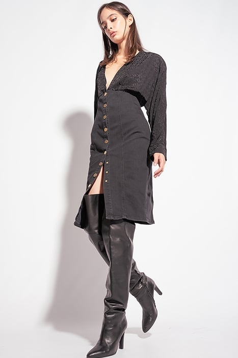 RUGGITO ABITO PJ878 DENIM STRE BLACK 3