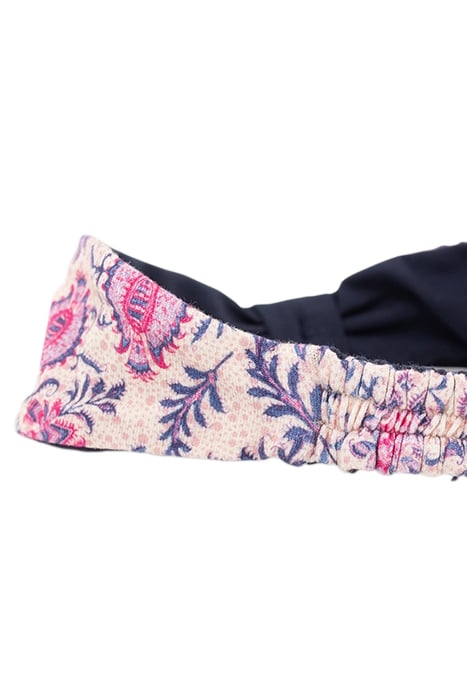 BABY GIRLS’ NAVY/PINK PRINT REVERSIBLE HEADBAND 3