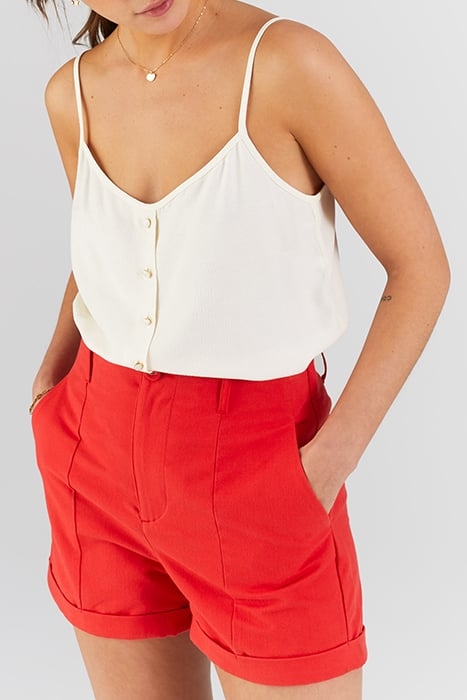 CHERRY SHORTS WITH SEAMING ON FRONT 4