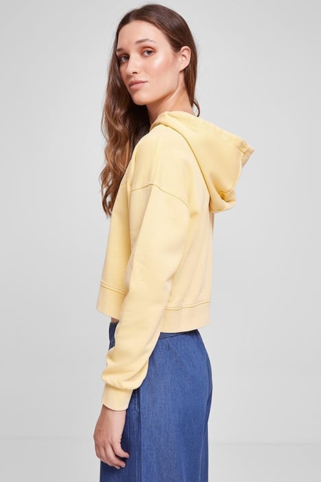 LADIES SHORT FLOWER EMBROIDERY TERRY HOODY VINTAGESUN 6