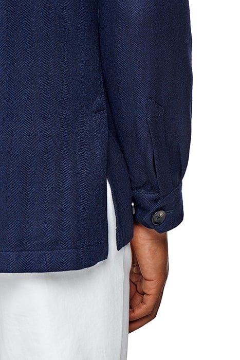 NAVY HERRINGBONE GREENWICH SHIRT-JACKET NAVY 8