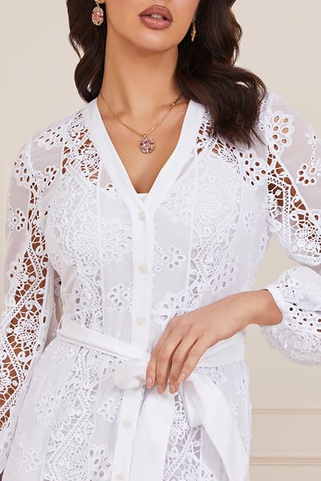 MARCIANO BY GUESS CASSANDRA DRESS TRUE WHITE A000 7