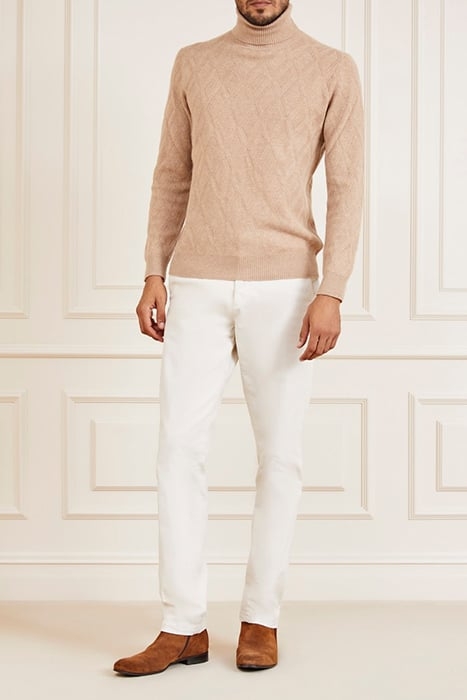 GUESS ECO LS TN RHOMBUS STITCH HERB TAN 3