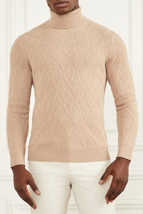 GUESS ECO LS TN RHOMBUS STITCH HERB TAN 8