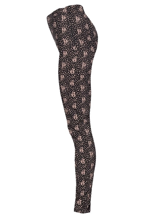 LOTO PANTALONE GEORGETTE STRET BLACK/NUDE 3