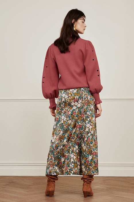 CLEO SKIRT BLACK/RA RA RASPBERR 2