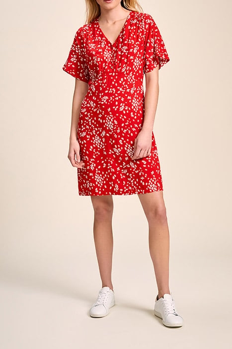 RAVEN - CHERRY DRESS WITH ABSTRACT FLORAL PRINT 1
