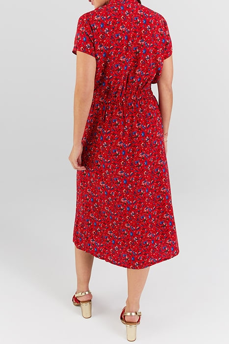 I.CODE CHERRY SUMMER FLOWER PRINT WRAP DRESS 2
