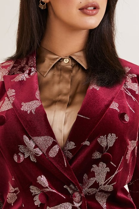 MARCIANO BY GUESS ANGELICA BLAZER PURPLE PETAL WITH RO 5