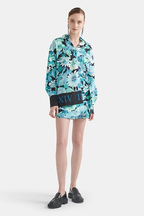 LA-SBFLORAL BLUE BLOUSE BLUE 2