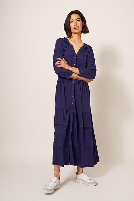 HALLIE JERSEY MINI DRESS NAVY 1