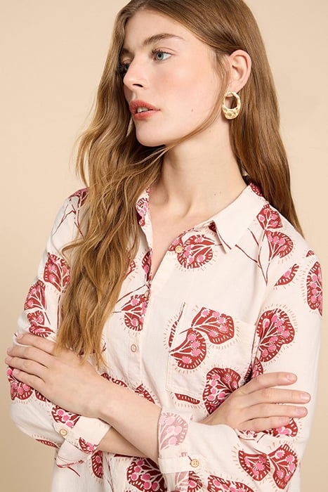 SOPHIE COTTON SHIRT IVORY PRINTED 4