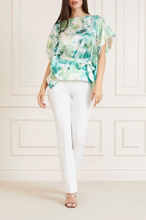 MARCIANO BY GUESS BAJA BEACH KIMONO ROSES BOUQUET BLOUSE PRI 5