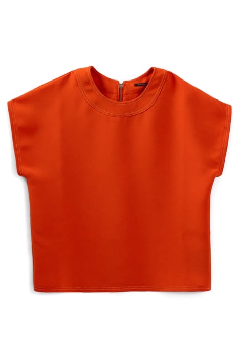 TANGERINE TOP EDGED WITH DOUBLE TOPSTITCHING 3