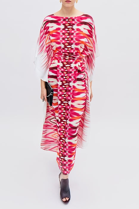 IKKS X GIGEEZ FUCHSIA ETHNIC MOTIF LONG DRESS 4